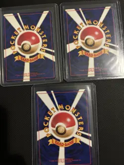 Vintage Japanese Holo Pokemon TCG Card Lot 3 Cards - Image 2