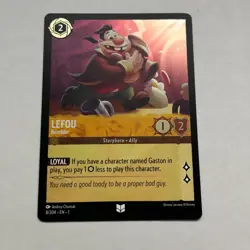 Lefou 8/204 Disney Lorcana The First Chapter Uncommon Cold Foil Card NM - Image 1