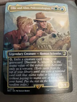 Ellie and Alan, Paleontologists (Borderless) Universes Beyond: Jurassic Pikachu - Image 1
