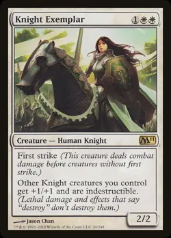 Knight Exemplar (M11-020) - Magic 2011 - Image 1