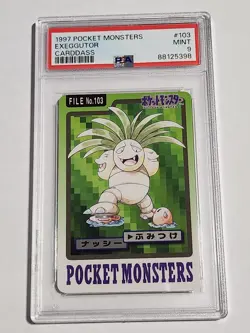 1997 POCKET MONSTERS EXEGGUTOR CARDDASS #103 PSA 9 - Image 1