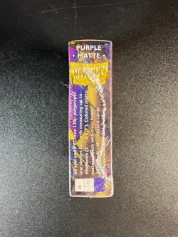 (60-Pk) Dragon Shield Card Sleeves PURPLE MATTE Small/Mini Size Japanese/Yugioh - Image 4