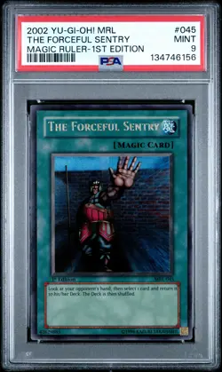 The Forceful Sentry MRL-045 1st Edition Ultra Rare Yugioh PSA 9 *156 - Image 1