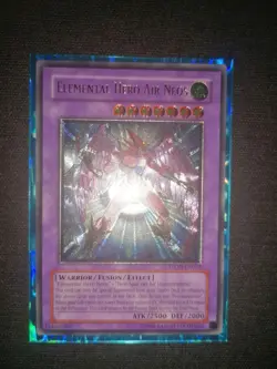 YU-GI-OH Elemental Hero Air Neos STON Unlimited Ultimate Rare Euro Print Nm - Image 1