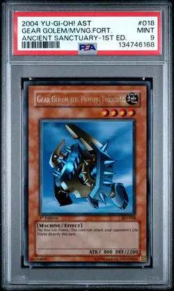 Gear Golem The Moving Fortress AST-018 1st Edition Ultra Rare Yugioh PSA 9 *168 - Image 1