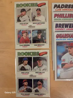 2026 Topps Heritage SP Cards 11 Card Lot In Chrome Parallel Very Rare Read - Image 4