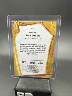 Drake Baldwin 2025 Strokes of Gold Bowman Rookie Card SG-5 - Image 2