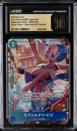2026 ONE PIECE JPN SUPER RARE ALT ART #EB04-025 NEFELTARI VIVI CGC 10 PRISTINE - Image 1
