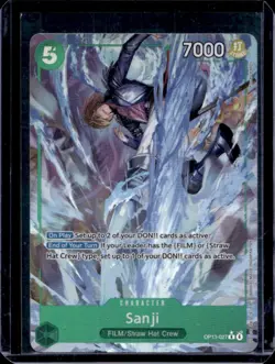 2025 One Piece Carrying On His Will Sanji Rare #OP13-027 - Image 1