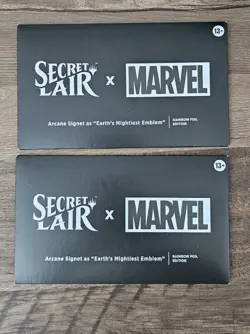 Secret Lair x Marvel: Arcane Signet Earth’s Mightiest Emblem EN FOIL | In Hand - Image 1
