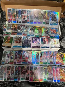 ~1500 One Piece Card lot Monkey D Luffy Sanji Nami Nico Robin Teach op09 11 13 - Image 2