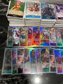 ~1500 One Piece Card lot Monkey D Luffy Sanji Nami Nico Robin Teach op09 11 13 - Image 5