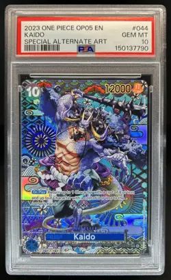 2023 One Piece Awakening New Era Kaido Special Alt Art #OP04-044 PSA 10 GEM MINT - Image 1