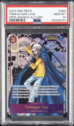 2023 ONE PIECE OP05-AWAKENING OF THE NEW ERA #069 TRAFALGAR LAW PSA 10 - Image 1