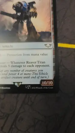 NM MTG Reaver Titan - Warhammer 40k 163/169 Magic the Gathering Universes Beyond - Image 4