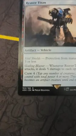 NM MTG Reaver Titan - Warhammer 40k 163/169 Magic the Gathering Universes Beyond - Image 5