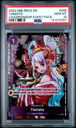 2024 ONE PIECE CHAMP 2024 EVENT PACK #046 YAMATO PSA 10 - Image 1