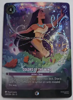 Disney Lorcana Colors Of The Wind Winterspell Enchanted - 228/204 - NM - Image 1