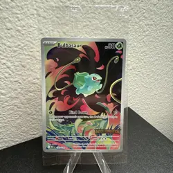 Pokemon TCG Bulbasaur 133/132 Mega Evolutions IR Stamped Promo sealed Mint - Image 1