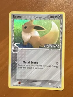 Pokemon TCG Eevee EX Delta Species Reverse Holo Stamped NM/LP 68/113 Card - Image 1