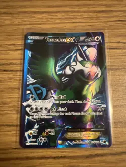 Tornadus EX Full Art 114/116 Plasma Freeze Ultra Rare Holo Pokemon Card NM+ - Image 1
