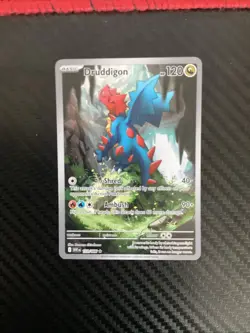 Pokemon TCG Druddigon 151/086 Sv: White Flare Holo Card Rare Illustration NM - Image 1