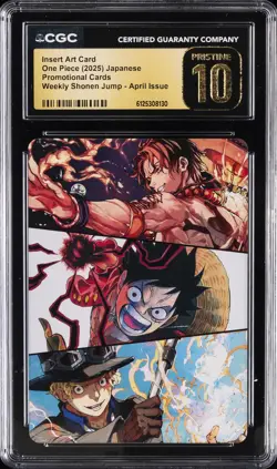 2025 ONE PIECE JPN INSERT ART APRIL ISSUE CARD CGC 10 PRISTINE - Image 1