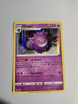 Gengar - 085/202 - Pokemon Sword & Shield Base Set Holo Rare Card NM - Image 1