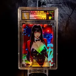 Yumeko Waifu Card Encased #19/99 Gold Foil Demigoddess Collection SLAB Kakegurui - Image 1