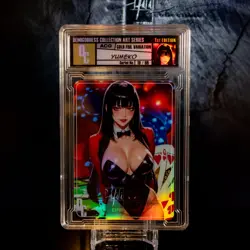 Yumeko Waifu Card Encased #19/99 Gold Foil Demigoddess Collection SLAB Kakegurui - Image 3