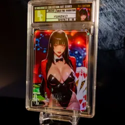 Yumeko Waifu Card Encased #19/99 Gold Foil Demigoddess Collection SLAB Kakegurui - Image 4