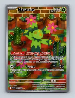 Maractus 160 2025 Pokemon Journey Together Illustration Rare Card NM+ (b) - Image 1