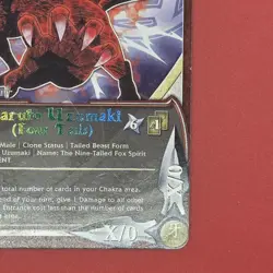 Naruto CCG: Naruto Uzumaki Four Tails N1062 Rare 1st Edition Bandai Card - Image 4