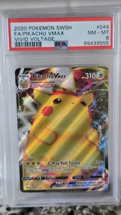 Pokemon Pikachu VMAX FA Card PSA 8 VMAX CLIMAX 044/185 Chunkychu - Image 1