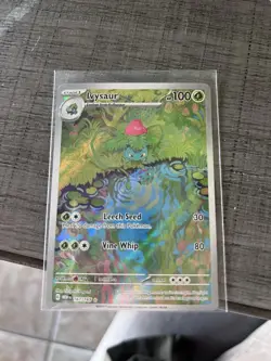Pokemon TCG Ivysaur Scarlet Violet-151 Holo Card 167/165 IR English NM - Image 1
