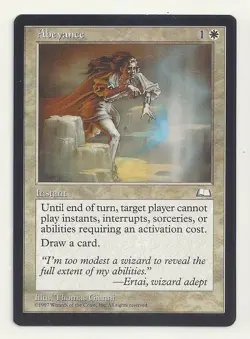 MTG WEATHERLIGHT: 1x NM- Abeyance Magic the Gathering Card Cannot Activate Costs - Image 1