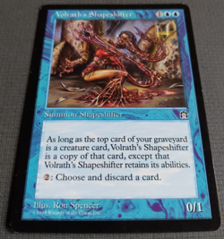 MTG Volrath's Shapeshifter – Stronghold Rare NM Vintage Blue Creature Magic Card - Image 2