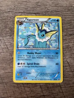 Vaporeon Black and White Promo Holo Card #BW89 - Image 1