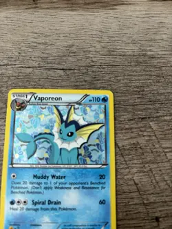 Vaporeon Black and White Promo Holo Card #BW89 - Image 3