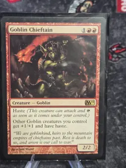 Goblin Chieftain Core Set 2011 (M11) Regular MTG TCG CARD NM - Image 1
