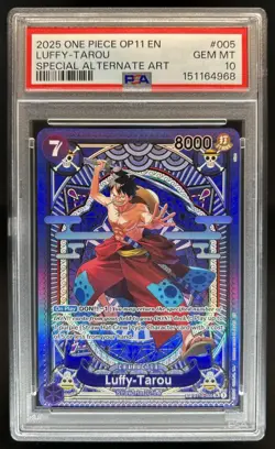 2025 One Piece Luffy-Tarou Special Card Alt Art #ST18-005 PSA 10 GEM MINT - Image 1