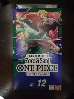 One Piece Card Game English Starter Deck - ST-12 ZORO & SANJI English Hanger Box - Image 1
