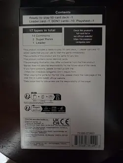 One Piece Card Game English Starter Deck - ST-12 ZORO & SANJI English Hanger Box - Image 2