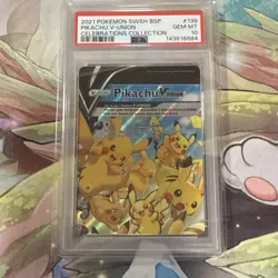Pokemon Pikachu V-Union Promo Holo Card Lot Celebrations Collection 2021 PSA 10 - Image 2