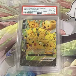 Pokemon Pikachu V-Union Promo Holo Card Lot Celebrations Collection 2021 PSA 10 - Image 4