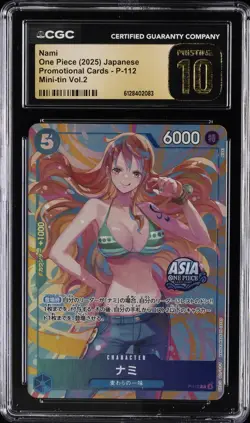 2025 ONE PIECE JPN PROMO CARDS MINI TIN VOL 2 #P-112 NAMI CGC 10 PRISTINE - Image 1
