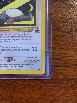 Pokemon TCG Snorlax WoTC Black Star Promo 49 NM/LP+ Card - Rare! - Image 5