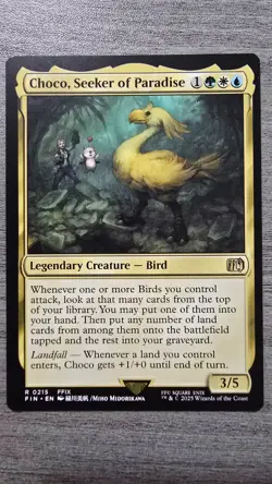 Choco, Seeker of Paradise (Rare) #215 Final Fantasy MTG Near Mint - Image 1