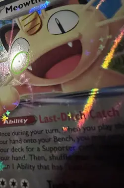 Meowth EX 062/088 POR Holo 170 HP Cat Basic Pokemon TCG Card 5ban Graphics - Image 3
