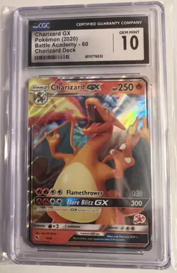 CGC 10 Charizard GX Battle Academy Holo Card #60 Charizard Stamped - Image 1